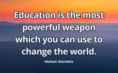 Education is most powerful weapon meaning Mandela