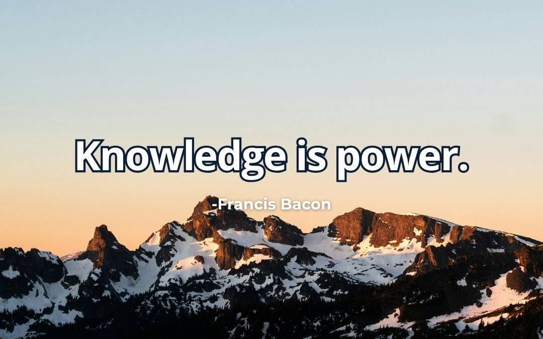 Knowledge is power meaning Francis Bacon education
