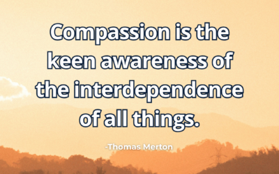 Compassion is the keen awareness of the interdependence of all things – Thomas Merton