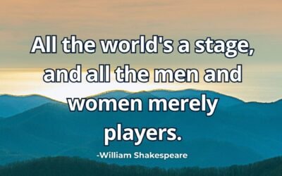All the worlds a stage meaning William Shakespeare