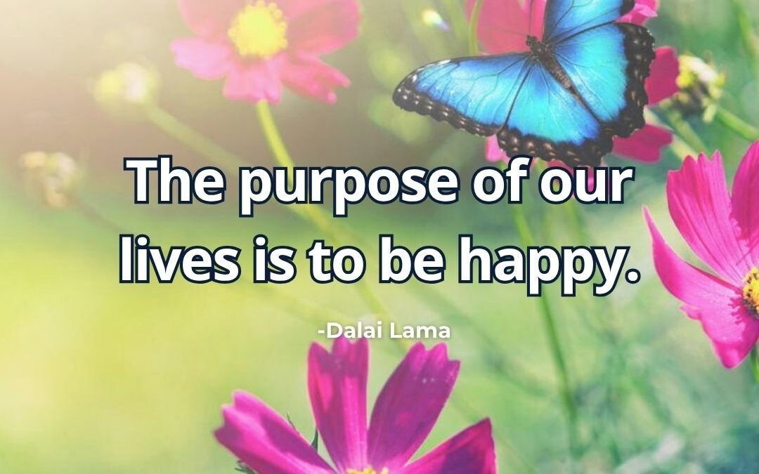 What does “Purpose of our lives is to be happy” mean