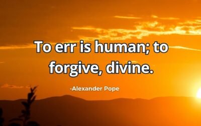 To err is human to forgive divine meaning Alexander Pope
