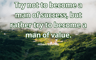Try not to become a man of success, but rather try-Albert Einstein