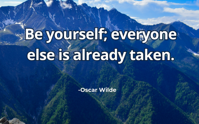 Be yourself; everyone else is already taken – Oscar Wilde
