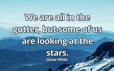 We are all in gutter looking stars meaning Wilde