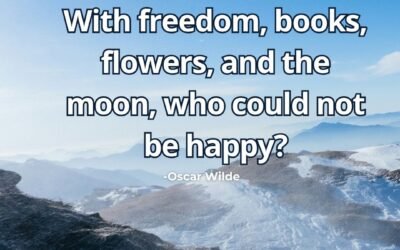 With freedom books flowers moon happy meaning Wilde