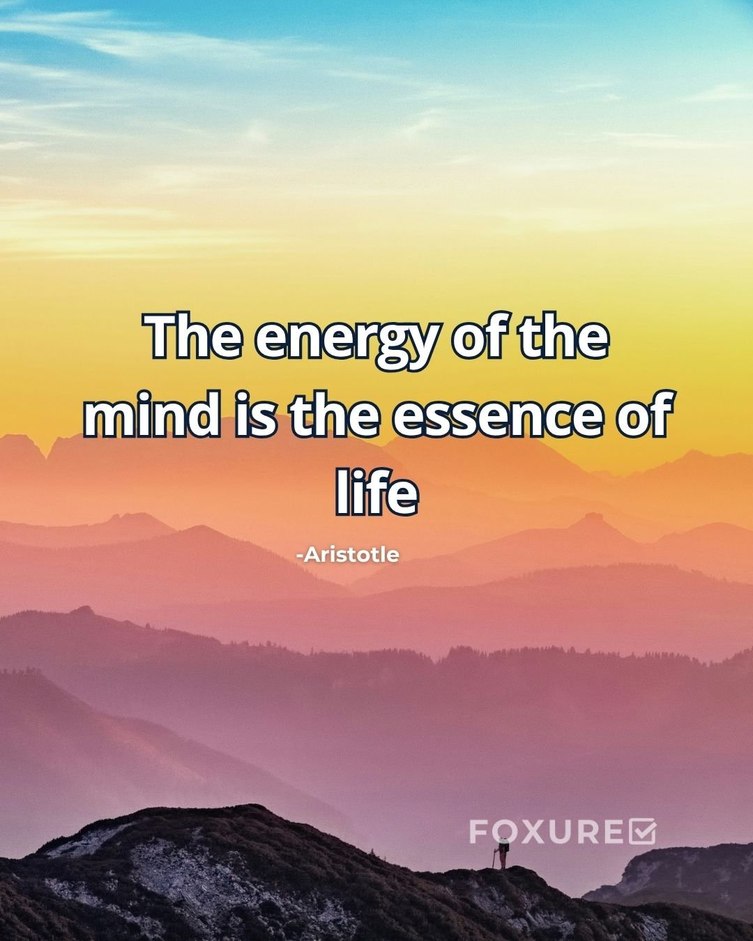 The energy of the mind is the essence of life - Aristotle