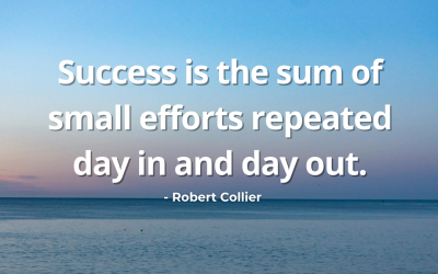 Success Is the Sum of Small Efforts Repeated Day In and Day Out – Robert Collier