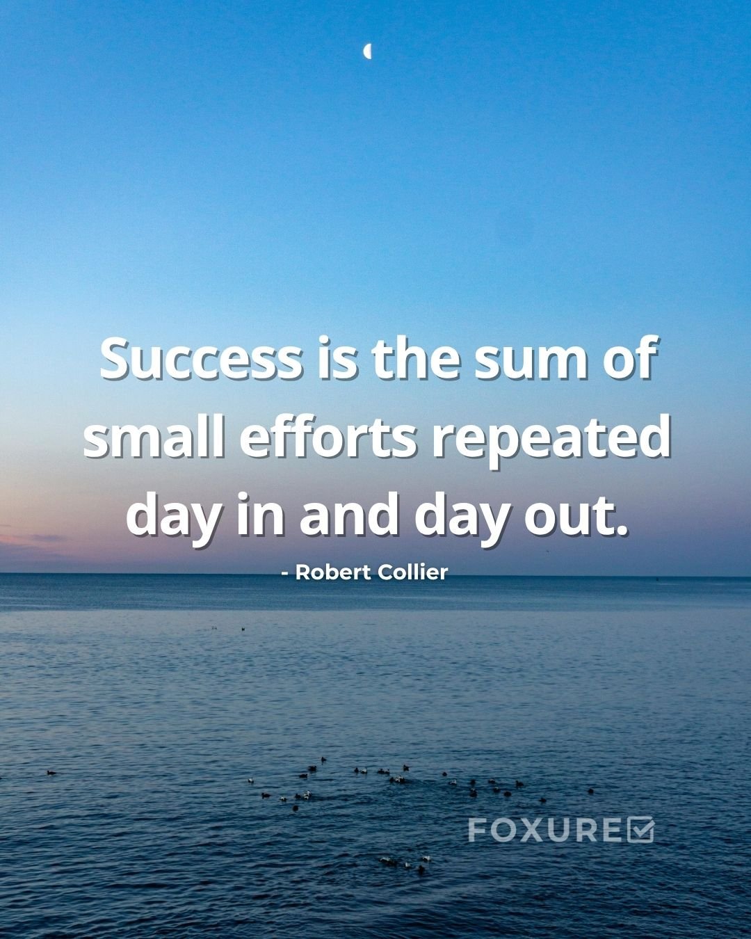Success is the sum of small efforts repeated day in and day out - Robert Collier