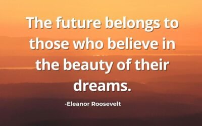 The Future Belongs to Those Who Believe in the Beauty of Their Dreams – Eleanor Roosevelt Quote