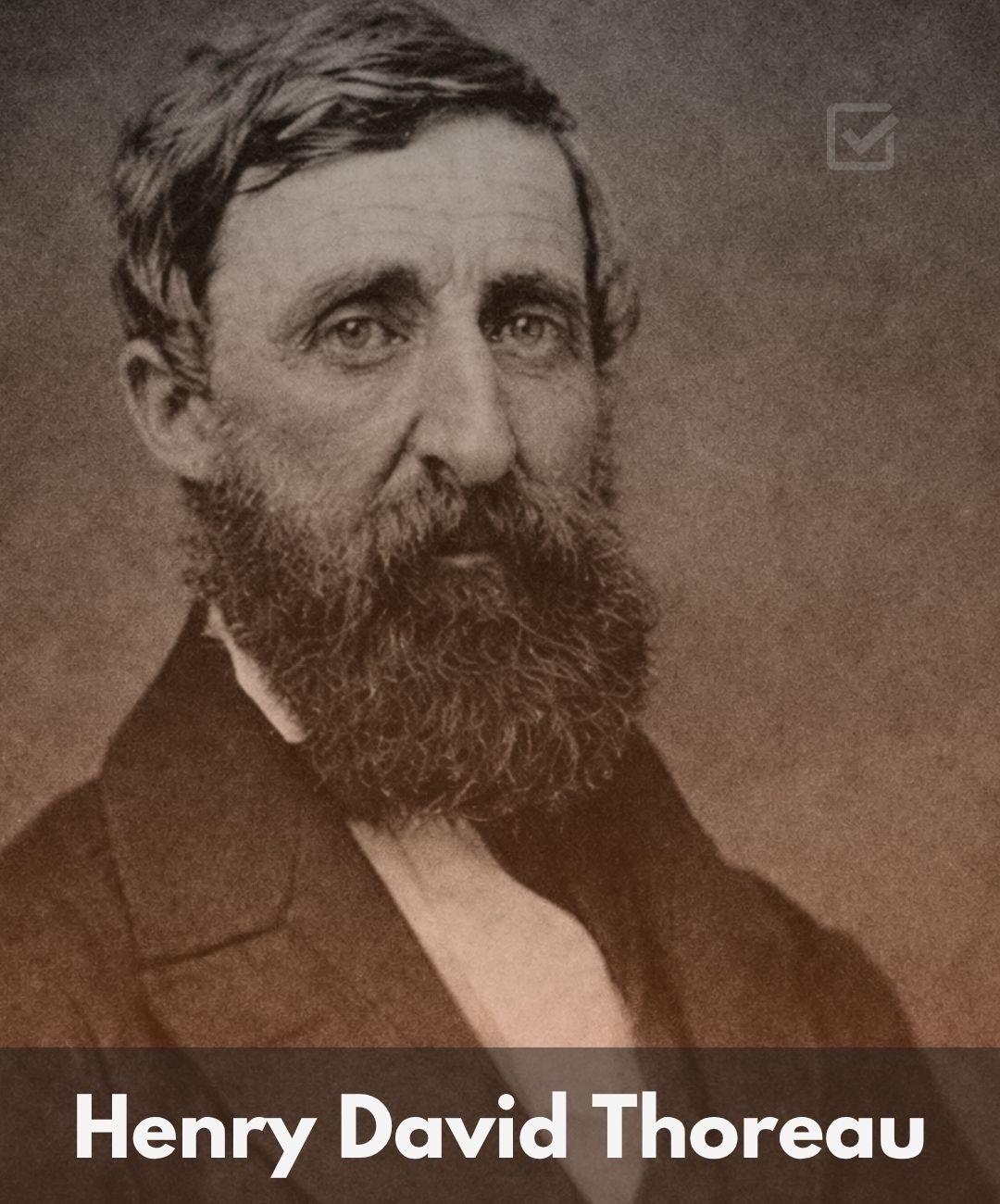 Henry David Thoreau Quotes Face Image