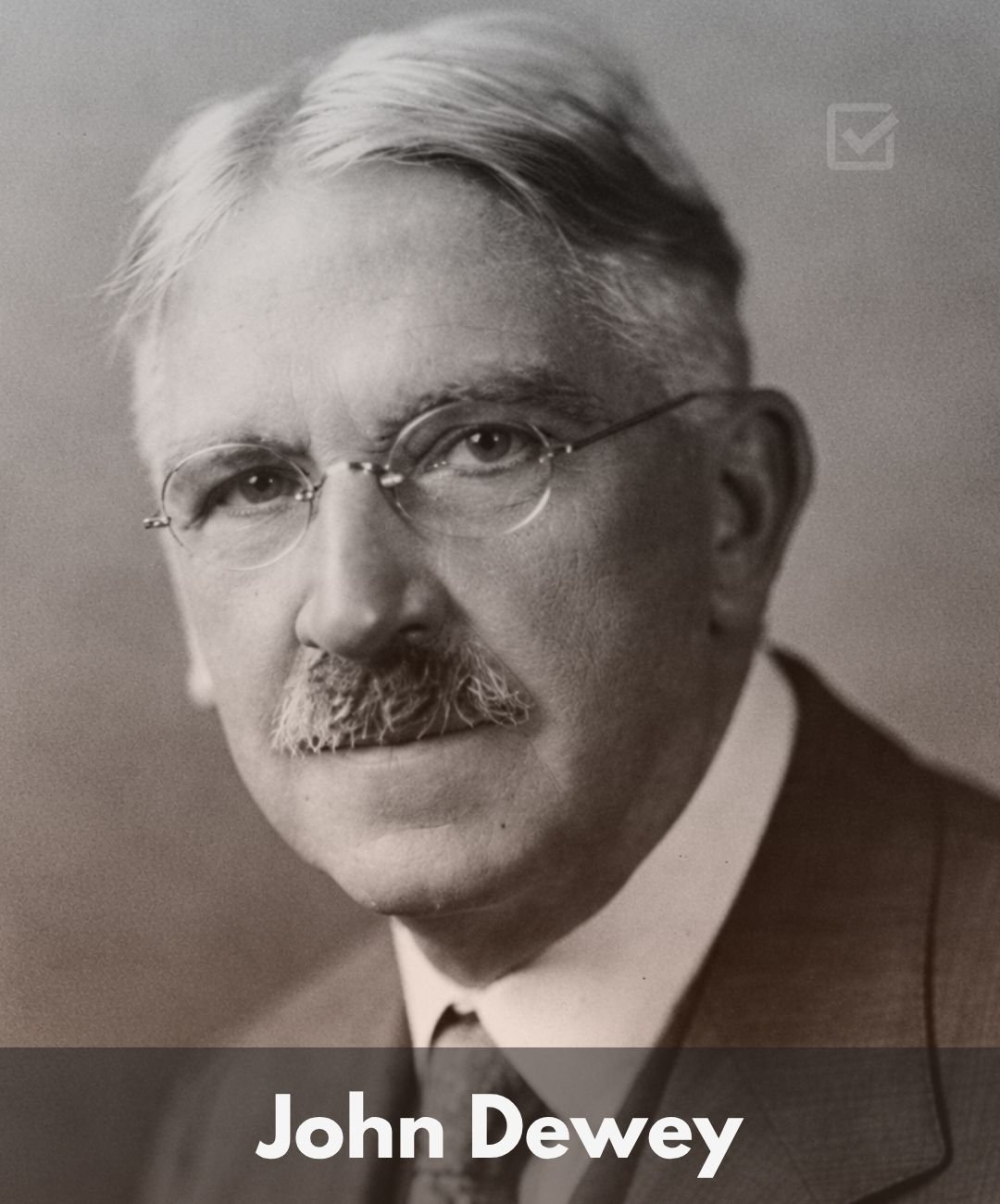 John Dewey Quotes Face Image