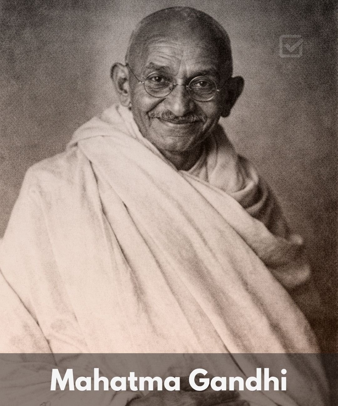 Mahatma Gandhi Author foxure Quotes Face Image