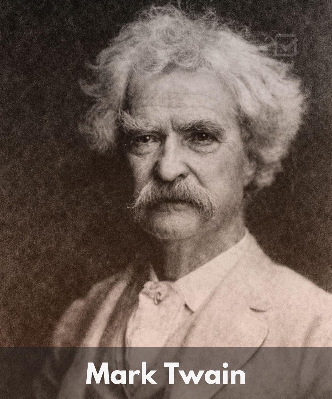 Mark Twain Author foxure Quotes Face Image